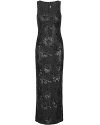 ROTATE BIRGER CHRISTENSEN Floral Mesh Maxi Dress in Pink | Lyst