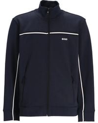 BOSS - Jacke Mit Logo-Print - Lyst