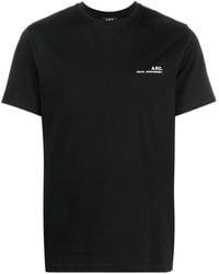 A.P.C. - Camiseta Item con logo - Lyst