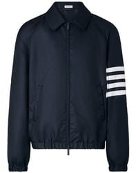 Thom Browne - Shiny Ripstop 4-Bar Track Jacket - Lyst
