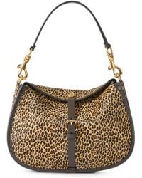 Etro - M Pony Leopard-Print Buckle-Fastening Shoulder Bag - Lyst