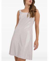 Beatrice B. - Mini-Jurk Verfraaid Met Diepe Ronde Hals - Lyst