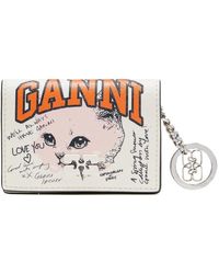 Ganni - Kitty Keychain Wallet - Lyst