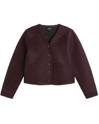 A.P.C. - Patch-Pocket Cardigan Coat - Lyst