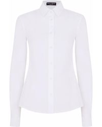 Dolce & Gabbana - Button-Up Blouse - Lyst