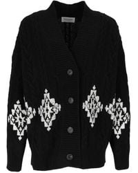 Ermanno Scervino - Cardigan Cable Knit Chunky Cardigan - Lyst