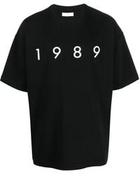 1989 STUDIO - Logo-print Cotton T-shirt - Lyst