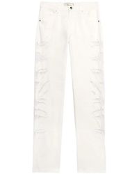 Blumarine - Lace-Insert Boyfriend Jeans - Lyst