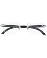 Cartier - Lunettes De Vue C Décor À Design Sans Monture - Lyst