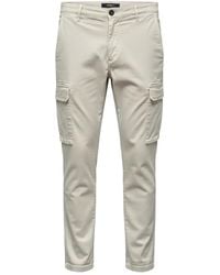 40 Weft - Cargo-Pockets Straight-Leg Trousers - Lyst