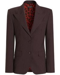 Dolce & Gabbana - Linda Single-Breasted Jacket - Lyst