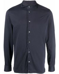 Fedeli - Jersey Button-down Overhemd - Lyst