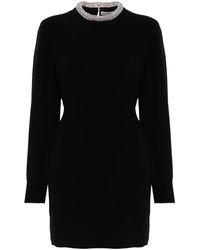 Alexander Wang - Vestido corto con detalle de cristales - Lyst