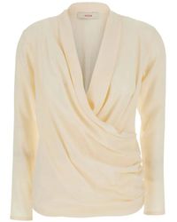 Jucca - Blouse À Design Drapé - Lyst