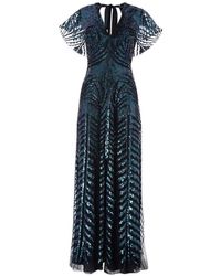 Temperley London - Sequin V-Neck Maxi Dress - Lyst