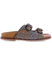Inuovo - Bead-Embellished Buckled Sandals - Lyst