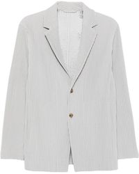 Homme Plissé Issey Miyake - Pleated Notched-Lapel Blazer - Lyst