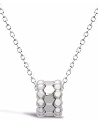 Pragnell - 18Kt Bohemia Three Row Hexagonal Pendant Necklace - Lyst