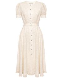 POST MERIDIEM - Buttoned Midi Dress - Lyst