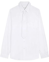 Dries Van Noten - Classic Cotton Shirt With Tie - Lyst