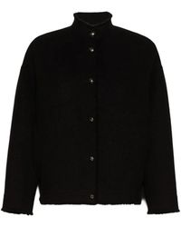 Max Mara - Double Jersey Wool Bomber Jacket - Lyst