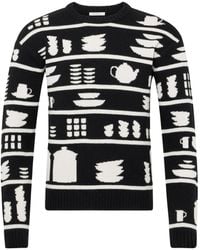 JW Anderson - Tableware-Pattern Crew-Neck Sweater - Lyst