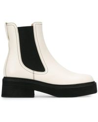 Marni Zweifarbige Stiefel - Weiß