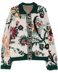 Sacai - Wool Jacquarded Cardigan - Lyst