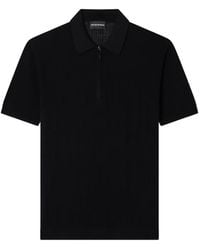 Emporio Armani - Zip Fastening Sweater - Lyst