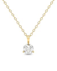 Diamond Essentials - Lab-Grown Diamond Solitaire Necklace - Lyst