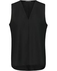 DR. HOPE - V-Neck Raw-Edge Top - Lyst