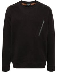 Zegna - Zip-detail Cotton Sweatshirt - Lyst