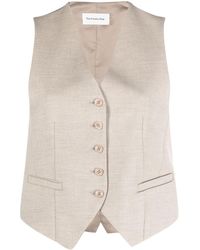 Frankie Shop - Neutral Gelso Waistcoat - Women's - Rayon/tm/wool - Lyst