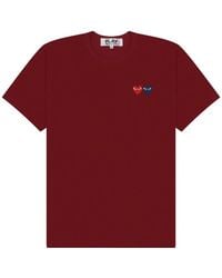 COMME DES GARÇONS PLAY - Logo-Patch T-Shirt - Lyst