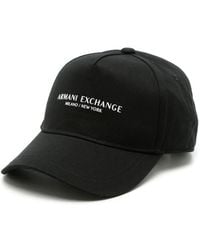 Armani Exchange - Logo-print Curved-peak Cap - Lyst