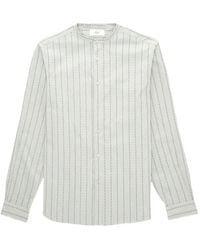 Fortela - Striped Stand-Up Collar Shirt - Lyst