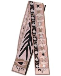 PUCCI - Angoli Soleil-Print Silk Twill Scarf - Lyst