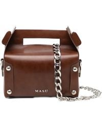 MASU - Schoudertas Met Logoplakkaat - Lyst