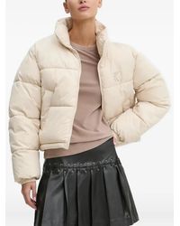Karlkani - Quilted Logo-Embroidered Puffer Jacket - Lyst