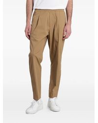Low Brand - Pleated Elasticated-Waistband Trousers - Lyst