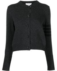 Thom Browne - Stripe-Detailing Wool Cardigan - Lyst
