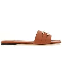 Ferragamo - Leah Ornament Leather Sandal - Lyst