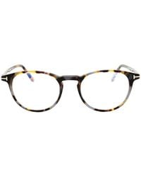 Tom Ford - Tortoiseshell-Effect Round-Frame Glasses - Lyst