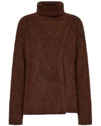 Uma Wang - Wrap-Effect Turtleneck Sweater - Lyst