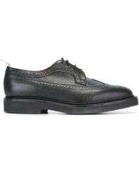 Thom Browne - Pebble-grain Leather Longwing Brogues - Lyst