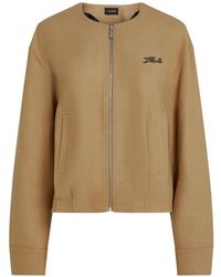 KARL LAGERFELD - Après Ski Club Bomber Jacket - Lyst
