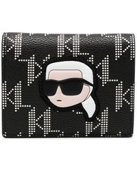 Karl Lagerfeld - Medium K/Ikonik Monogram Wallet - Lyst