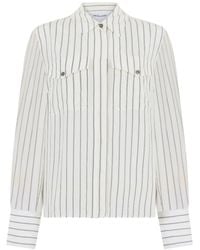 Veronica Beard - Saku Striped Pocket Shirt - Lyst