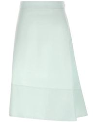 Jil Sander - Asymmetric Flared Midi Skirt - Lyst
