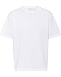 Prada - T-Shirt mit Logo-Print - Lyst